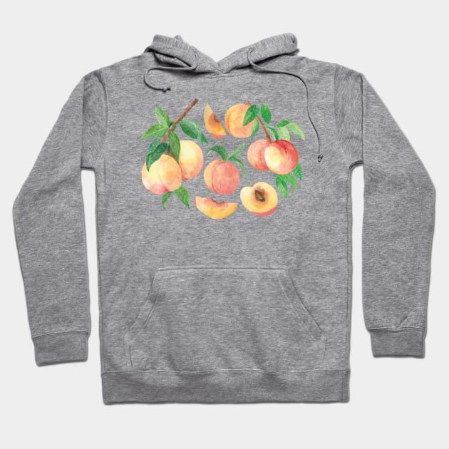 Summer Peaches Cottagecore Hoodie by uncommontee